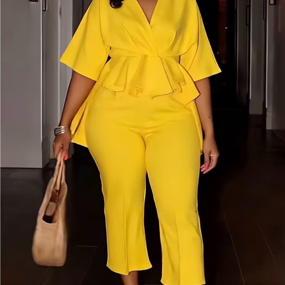2peace Elegant Yellow Women's pants and top - Picture 4 of 4